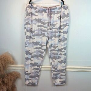 Jasmine + Ginger blue camo women's jogger's size 2X